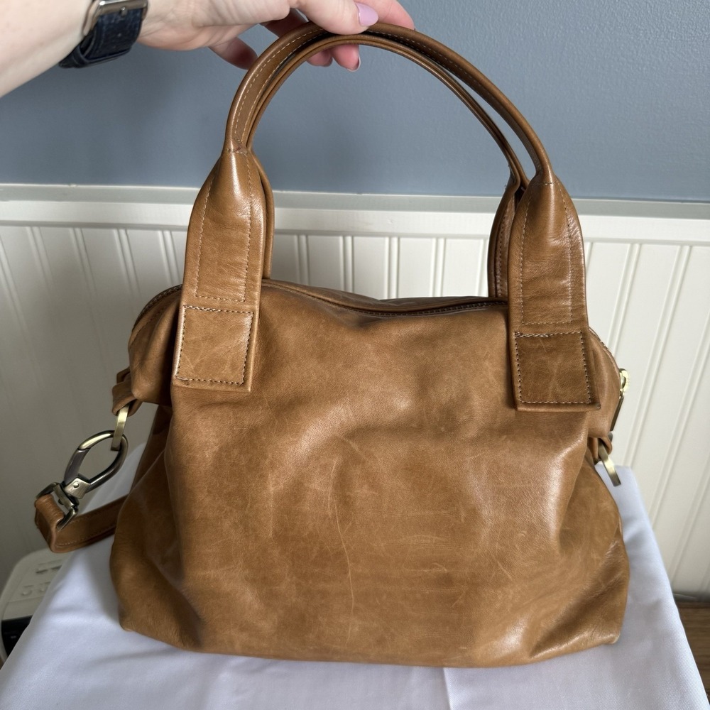 Satchel Made Savannah GA Handmade Medium Satchel Shoulder Bag Purse Light Brown